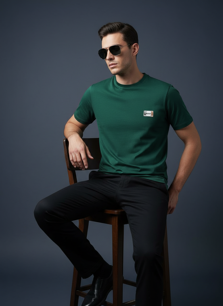 Boss Round Neck T Shirt